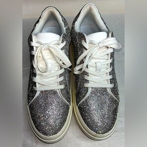 Jessica Simpson Cherello Platform Women’s Sneaker Silver Metallic Size 11M